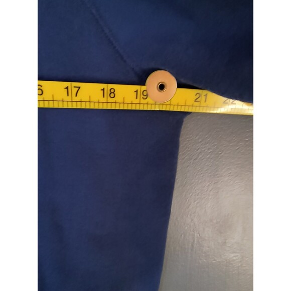 Vtg 80s Teddy Bear Sweatshirt Women's XL Blue Made In USA Art - Picture 6 of 8